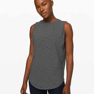 Lululemon Brunswick Tank in Navy and White Stripe
